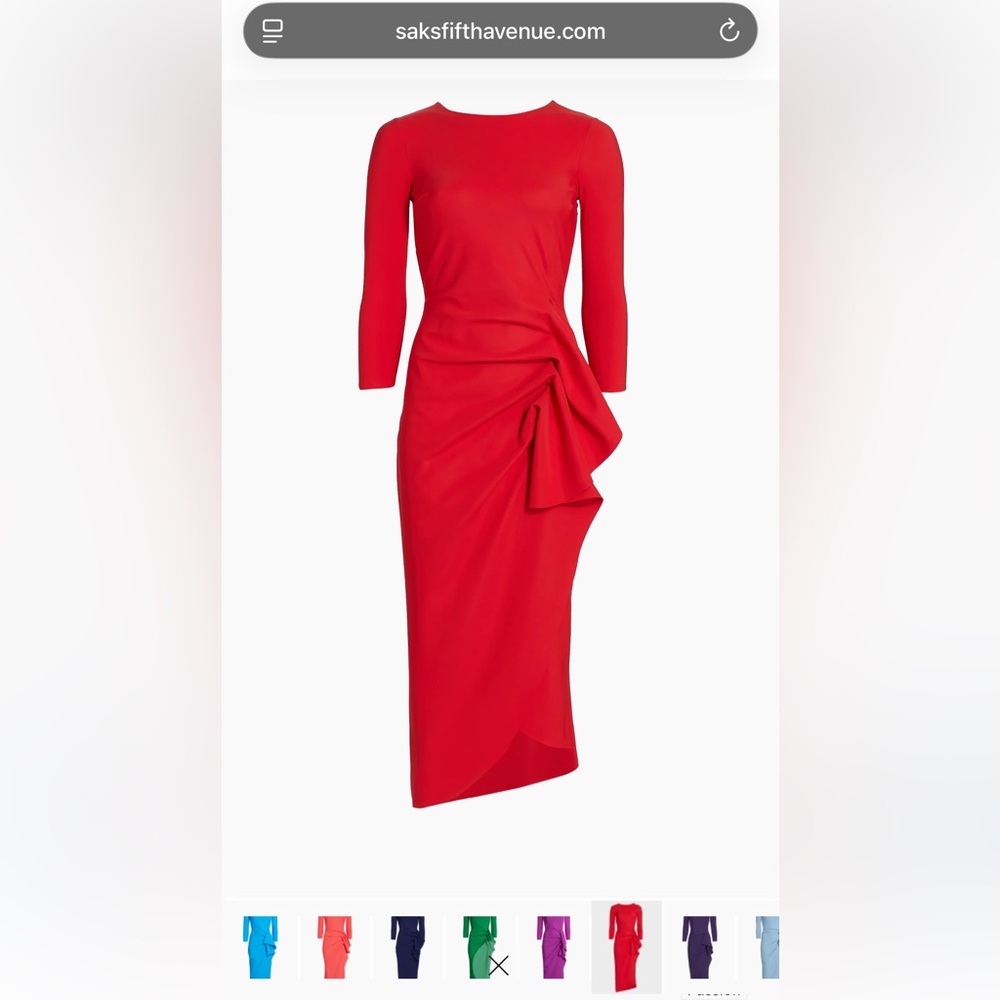 Elegant Red Evening Gown - Picture 6 of 8
